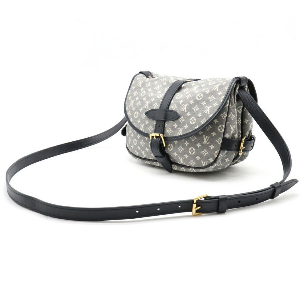 Louis Vuitton Monogram Idile Saumur PM Shoulder Bag Canvas Leather Ankle Blue - Picture 2 of 8